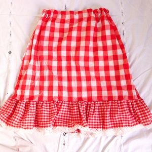 Vintage 70s Gingham Skirt